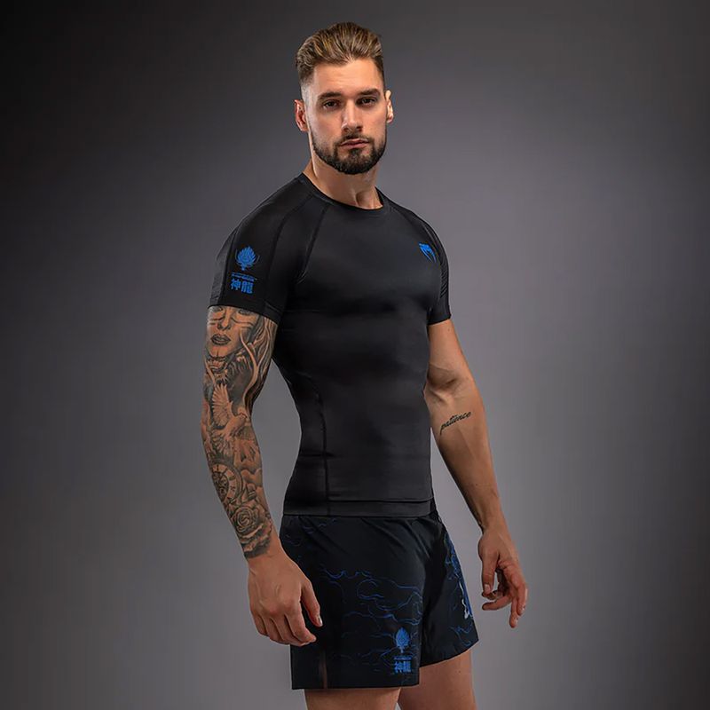 Rashguard męski Venum Thunder Dragon black/royal blue 3