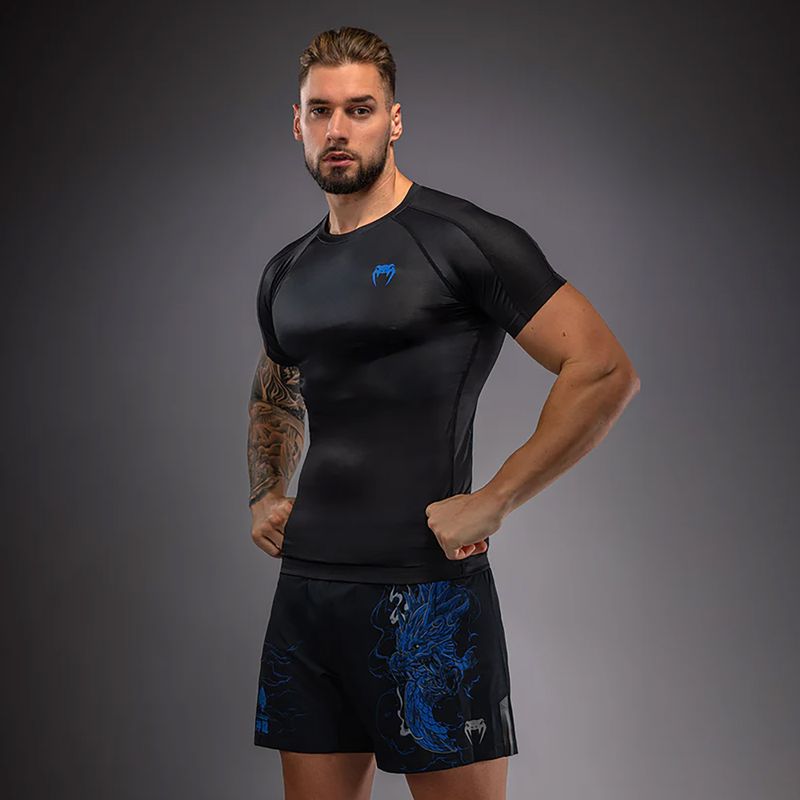 Rashguard męski Venum Thunder Dragon black/royal blue 4