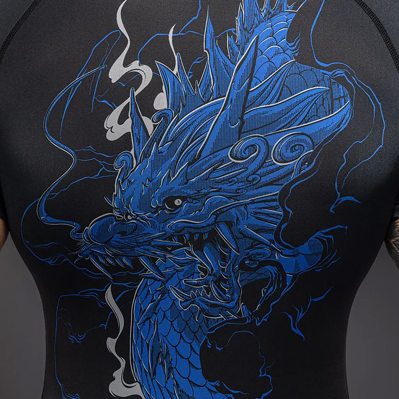 Rashguard męski Venum Thunder Dragon black/royal blue 5