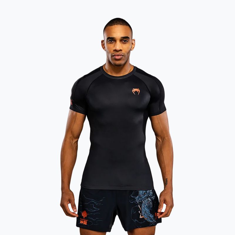 Rashguard męski Venum Thunder Dragon black/grey/copper