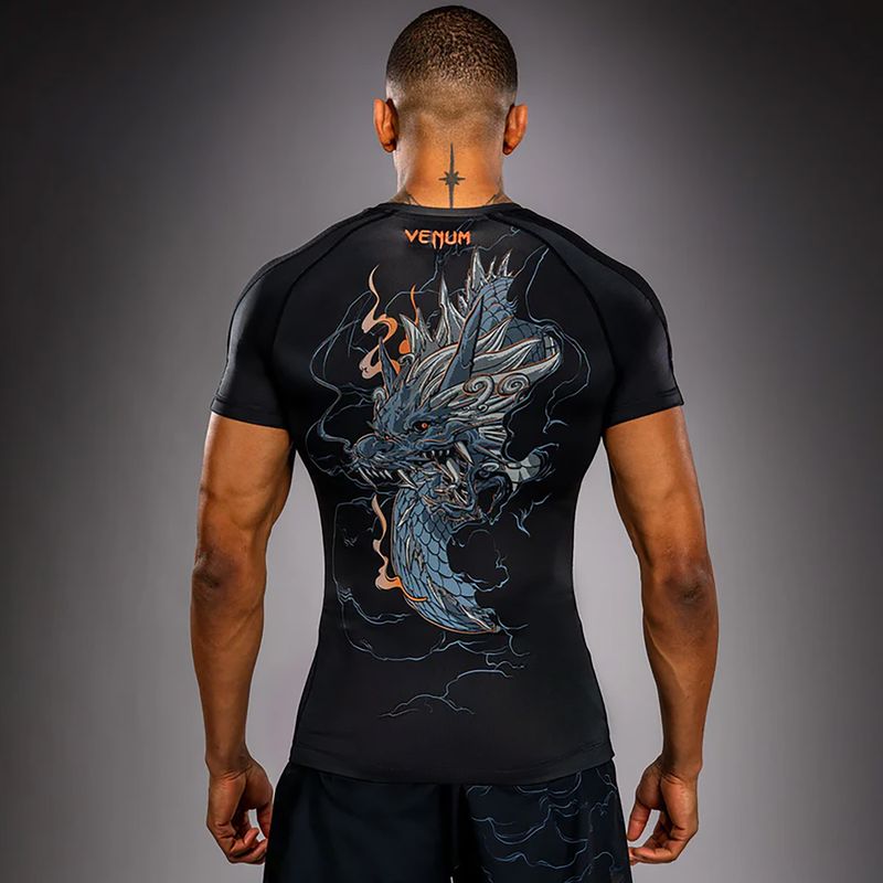 Rashguard męski Venum Thunder Dragon black/grey/copper 2