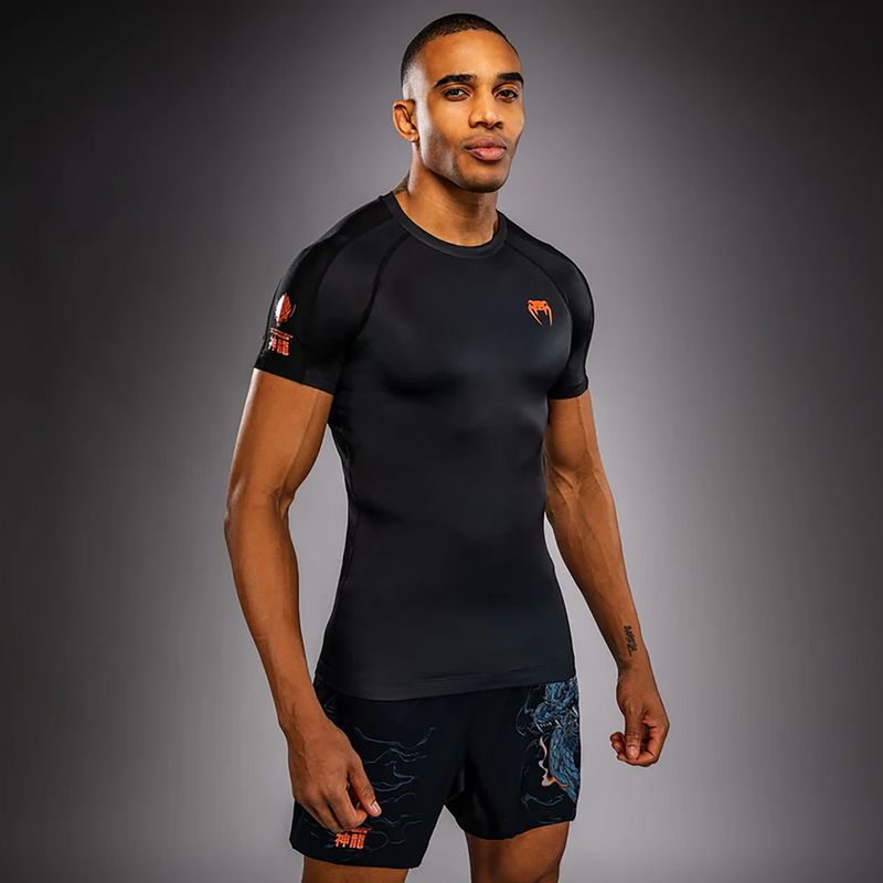 Rashguard męski Venum Thunder Dragon black/grey/copper 3