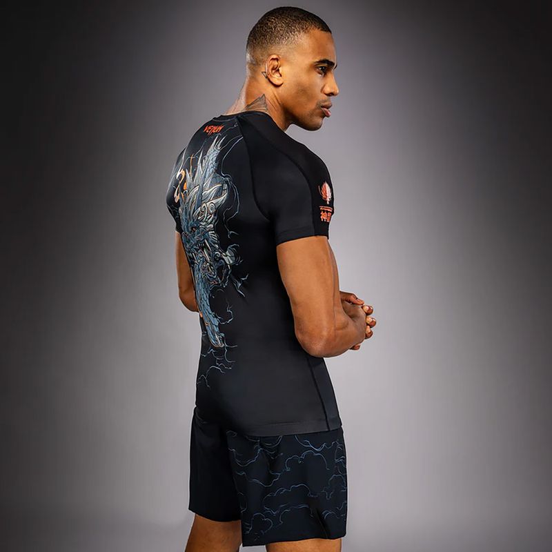 Rashguard męski Venum Thunder Dragon black/grey/copper 5