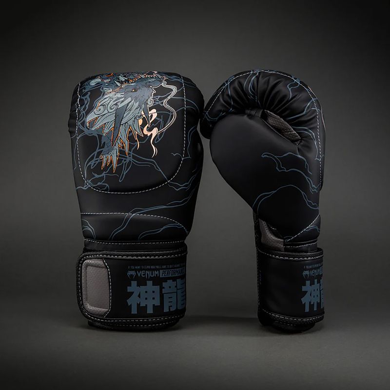 Rękawice bokserskie Venum Thunder Dragon Boxing black/grey/copper 2