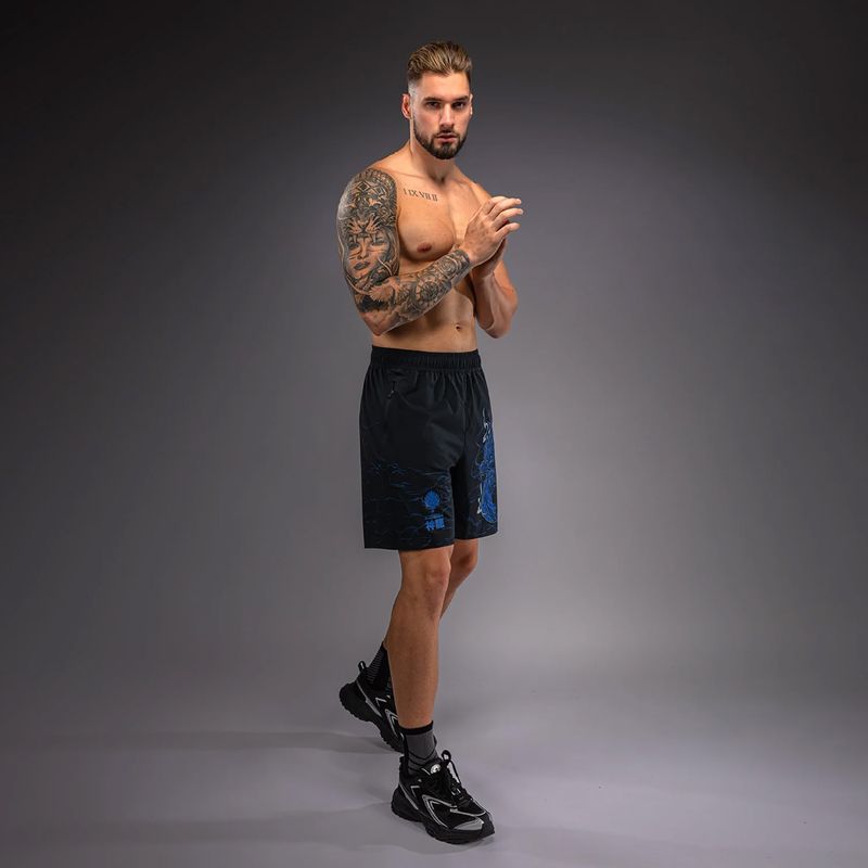 Spodenki treningowe męskie Venum Thunder Dragon Training black/royal blue 4