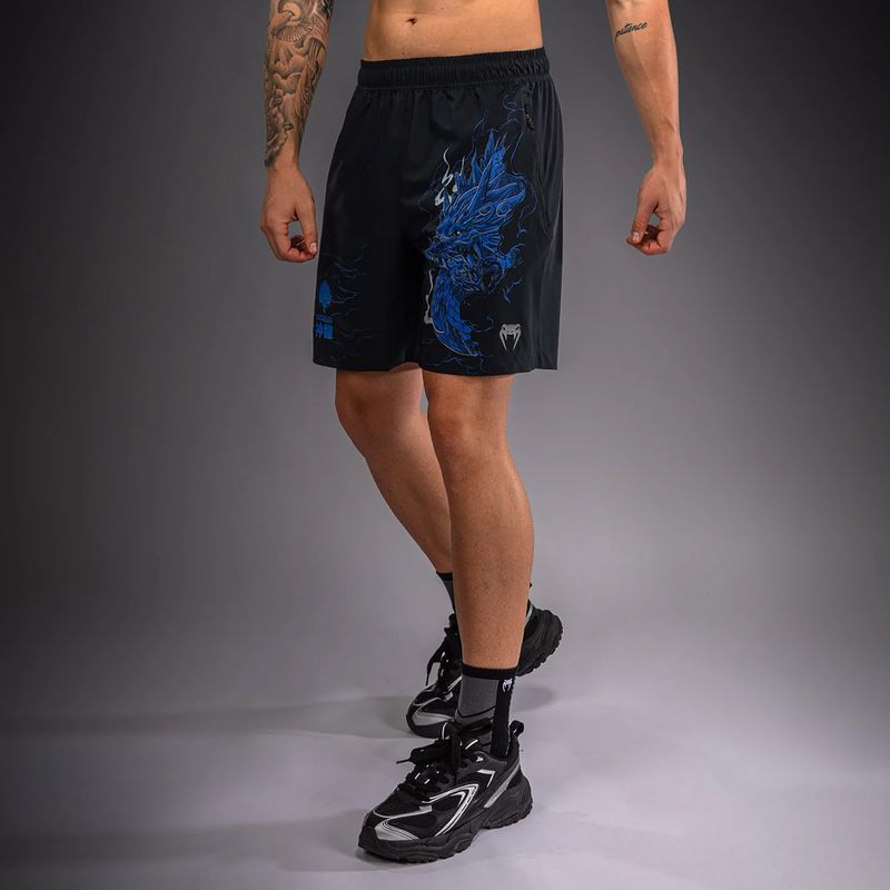 Spodenki treningowe męskie Venum Thunder Dragon Training black/royal blue 5