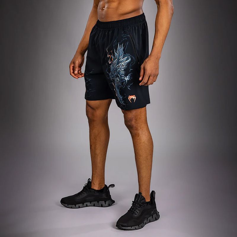 Spodenki treningowe męskie Venum Thunder Dragon Training black/grey/copper 4