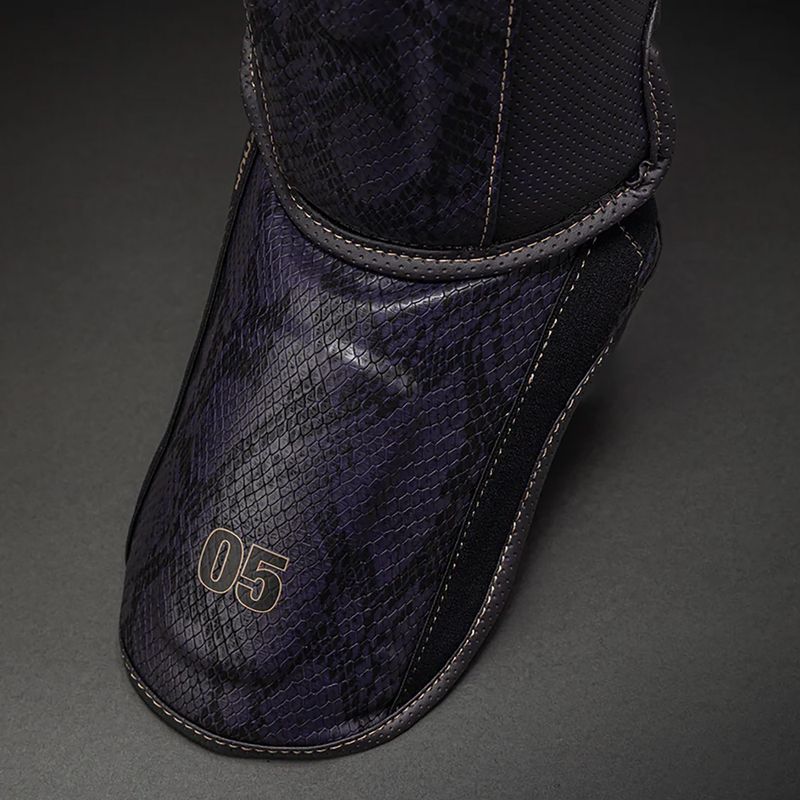 Ochraniacze piszczeli i stóp Venum Impact Evo Scales Shin dark purple 3