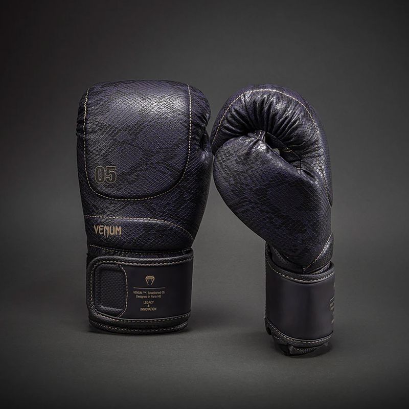 Rękawice bokserskie Venum Impact Evo Scales Boxing dark purple 2