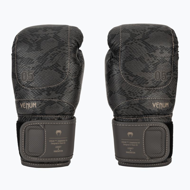 Rękawice bokserskie Venum Impact Evo Scales Boxing dark grey 2