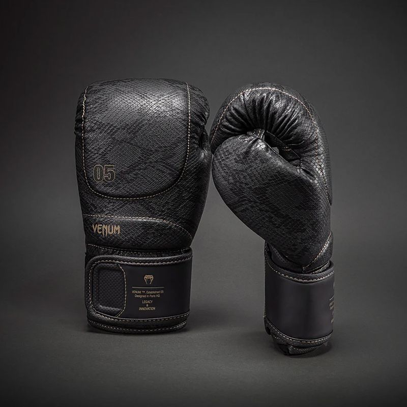 Rękawice bokserskie Venum Impact Evo Scales Boxing dark grey 2