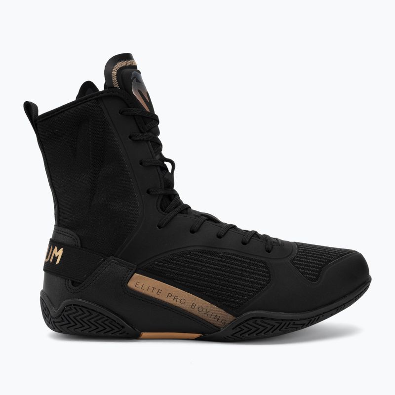 Buty bokserskie Venum Elite Neo Boxing black/gold 2