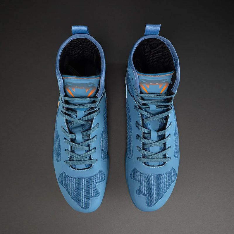 Buty bokserskie Venum Elite Neo Boxing steel blue/orange 2