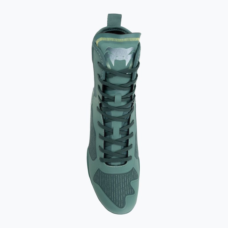 Buty bokserskie Venum Elite Neo Boxing green/neon yellow 5