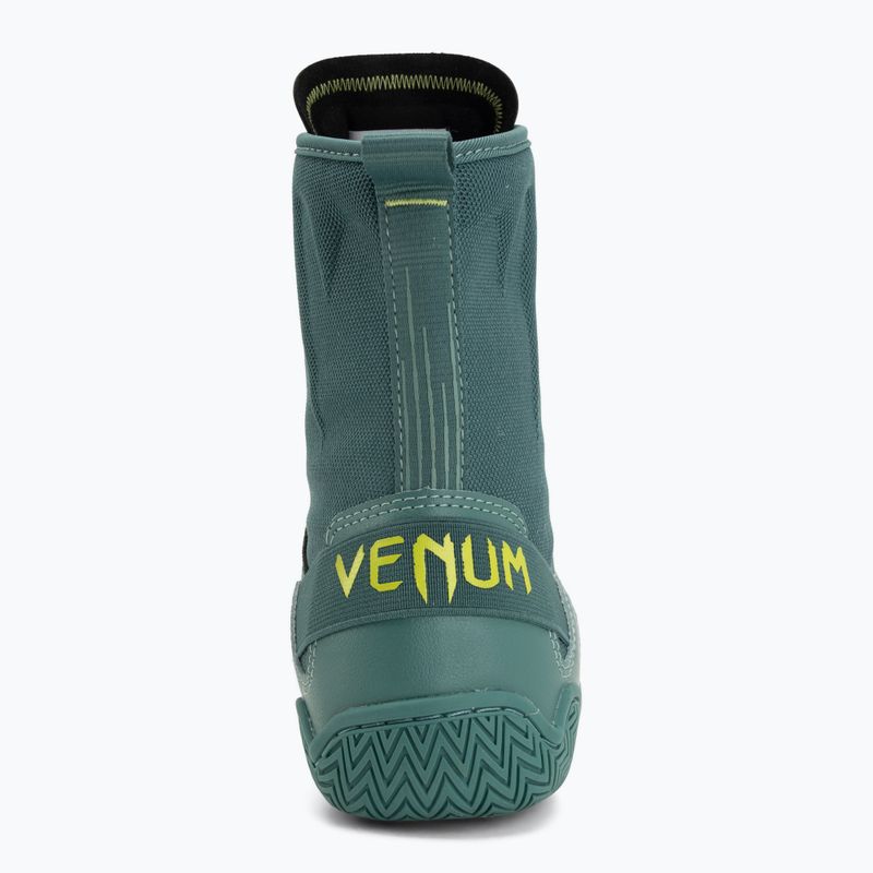 Buty bokserskie Venum Elite Neo Boxing green/neon yellow 6