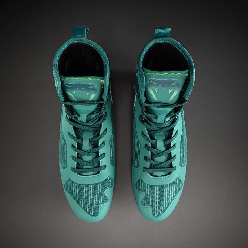 Buty bokserskie Venum Elite Neo Boxing green/neon yellow 2