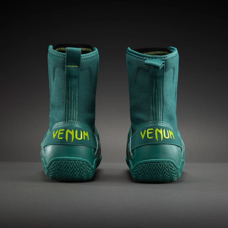 Buty bokserskie Venum Elite Neo Boxing green/neon yellow 3