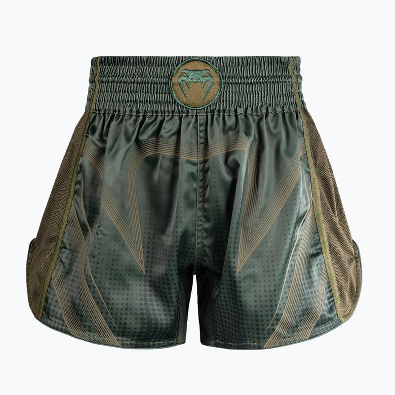 Spodenki treningowe Venum Stealth Muay Thai khaki/dark green