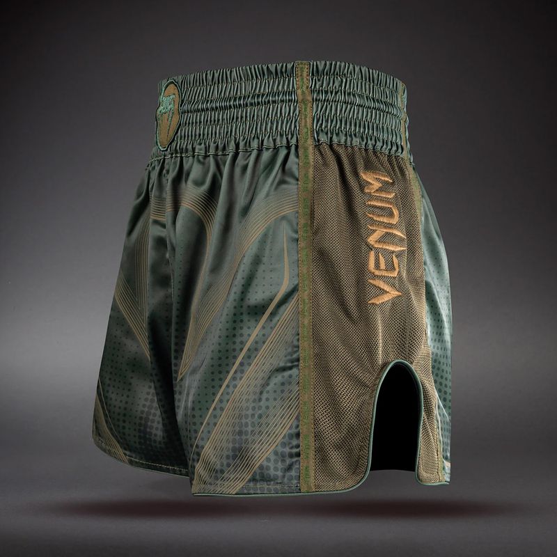 Spodenki treningowe Venum Stealth Muay Thai khaki/dark green 3
