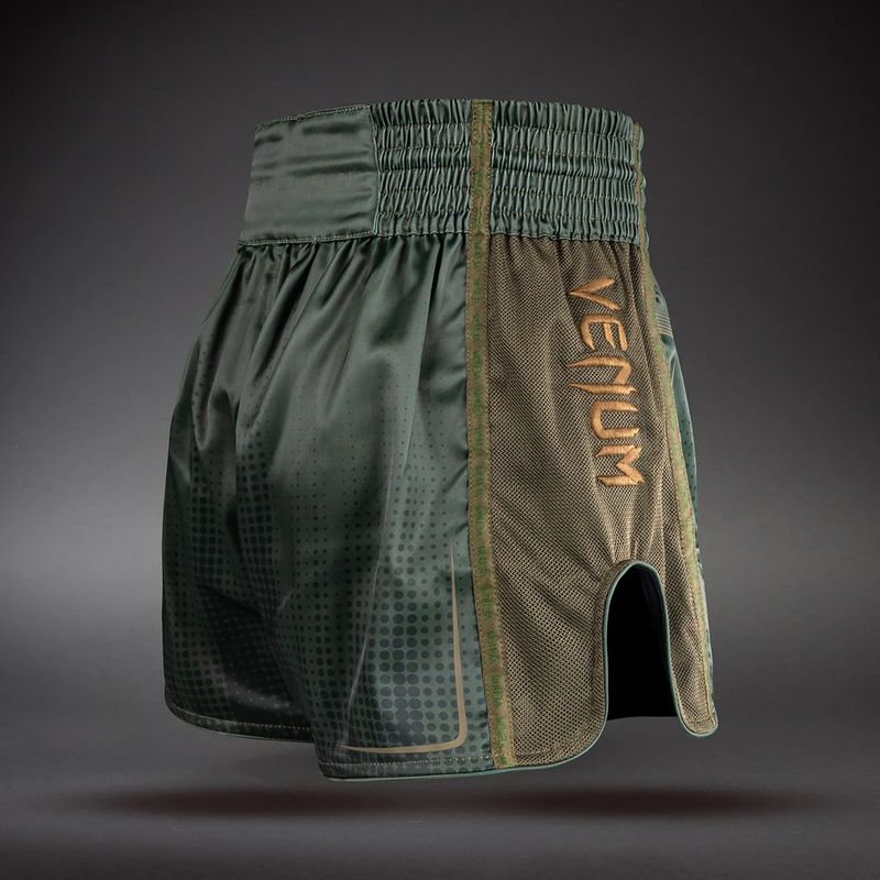 Spodenki treningowe Venum Stealth Muay Thai khaki/dark green 4