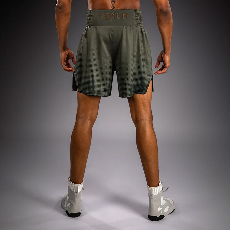Spodenki bokserskie męskie Venum Stealth Boxing khaki/dark green 3