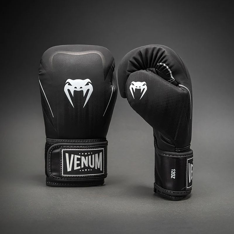 Rękawice bokserskie Venum Stealth Boxing black/white 2