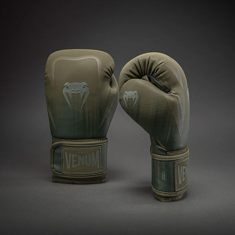 Rękawice bokserskie Venum Stealth Boxing khaki/dark green 2
