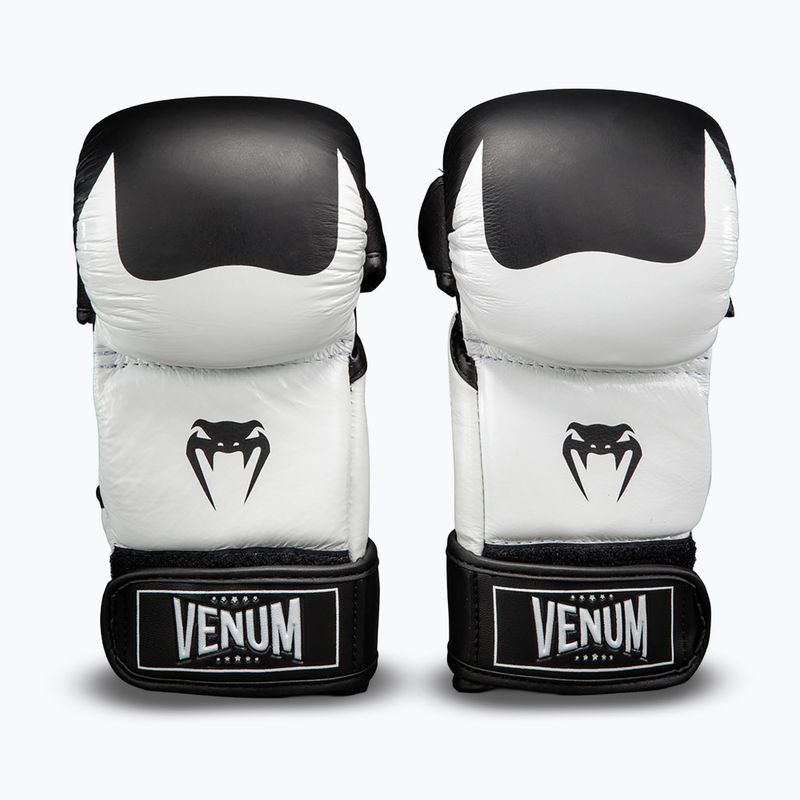 Rękawice MMA Venum Attack 2.0 Sparring Leather black/white 2