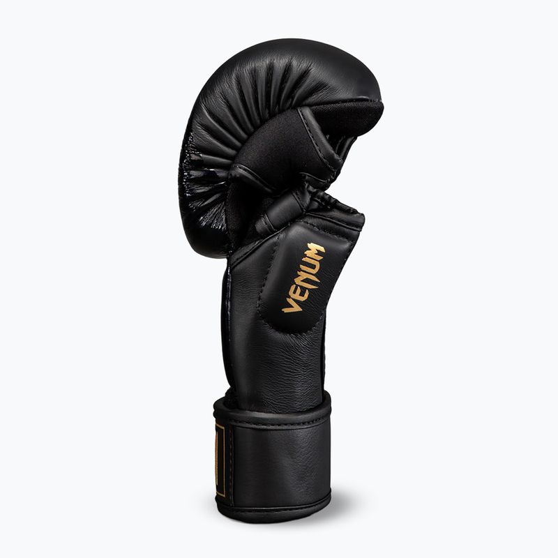Rękawice MMA Venum Attack 2.0 Sparring Leather black/gold 3
