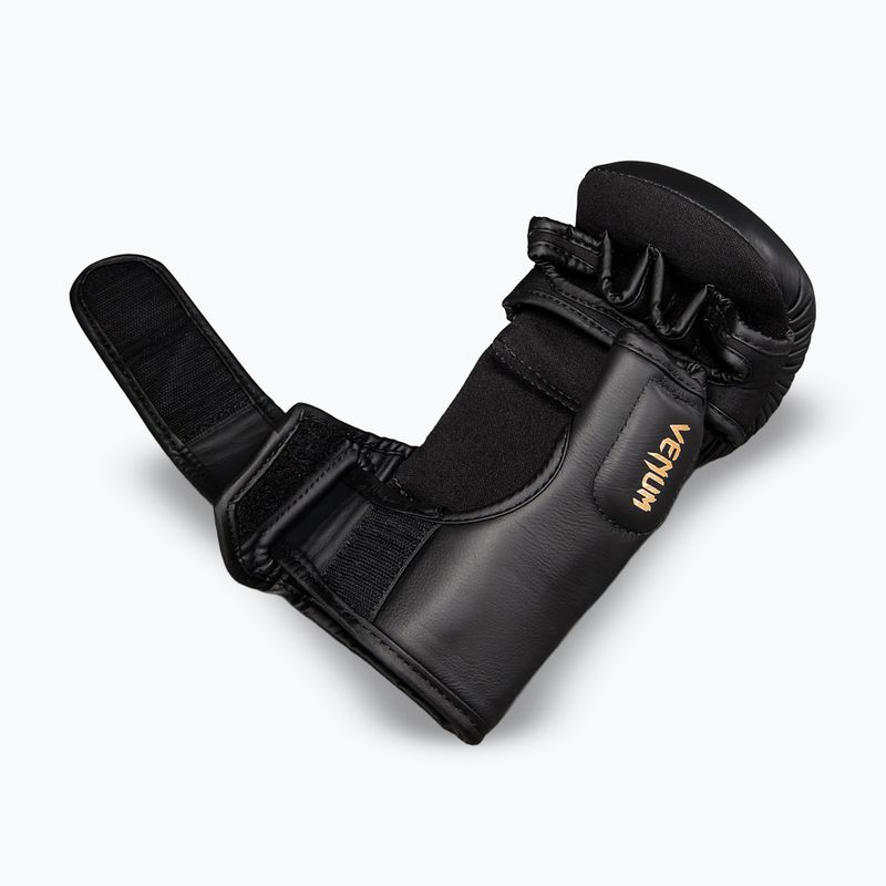 Rękawice MMA Venum Attack 2.0 Sparring Leather black/gold 4