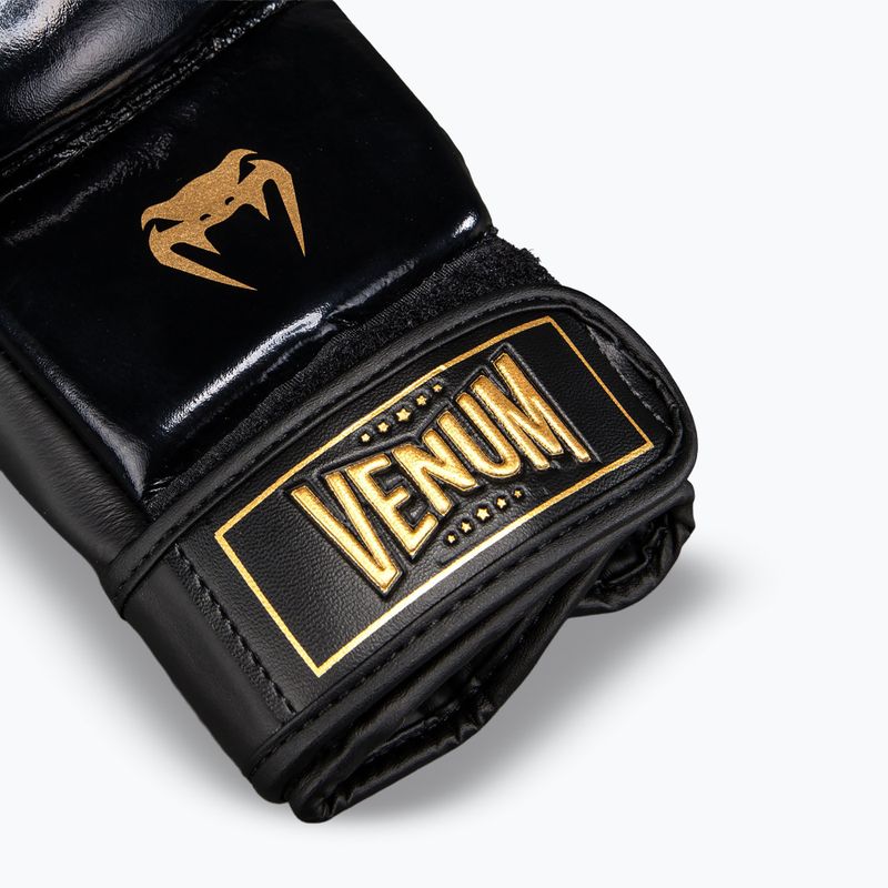Rękawice MMA Venum Attack 2.0 Sparring Leather black/gold 6