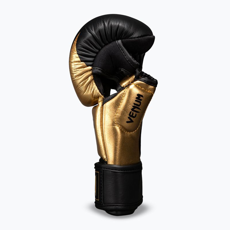 Rękawice MMA Venum Attack 2.0 Sparring Leather gold/black 3