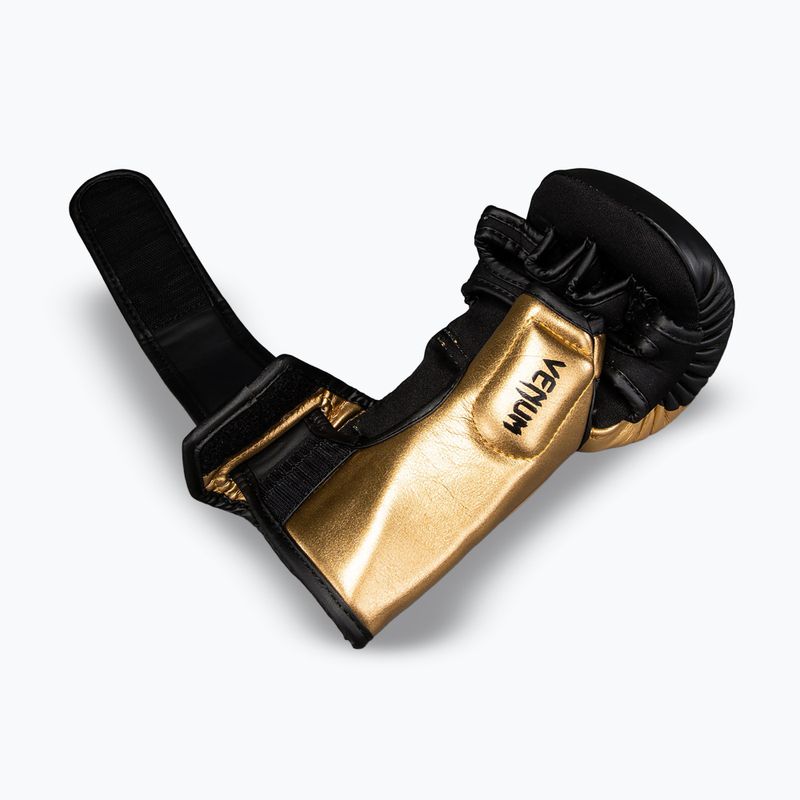 Rękawice MMA Venum Attack 2.0 Sparring Leather gold/black 4