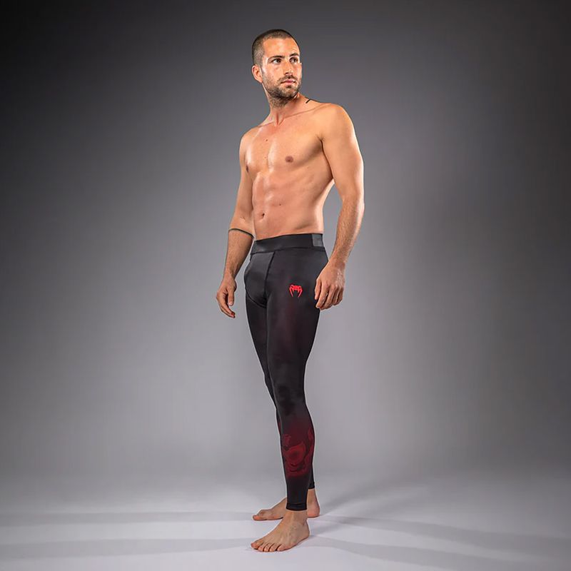 Legginsy treningowe męskie Venum Spectre Spats black/red 2