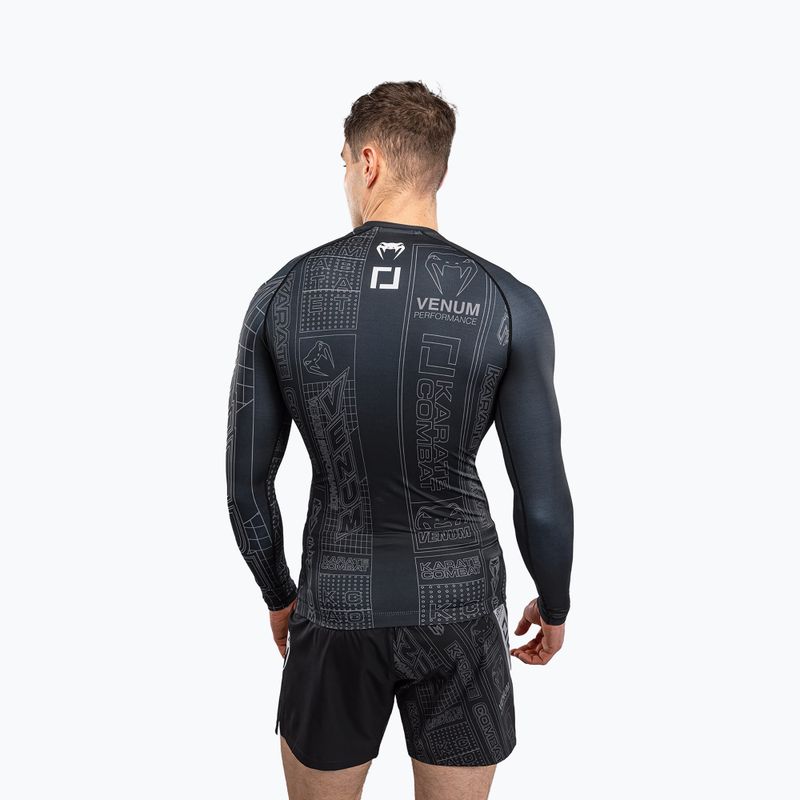 Rashguard longsleeve męski Venum Karate Combat black/grey 2