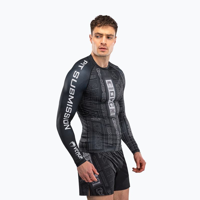Rashguard longsleeve męski Venum Karate Combat black/grey 3