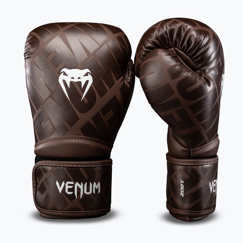 Rękawice bokserskie Venum Contender 1.5 XT 3D Boxing dark brown 2