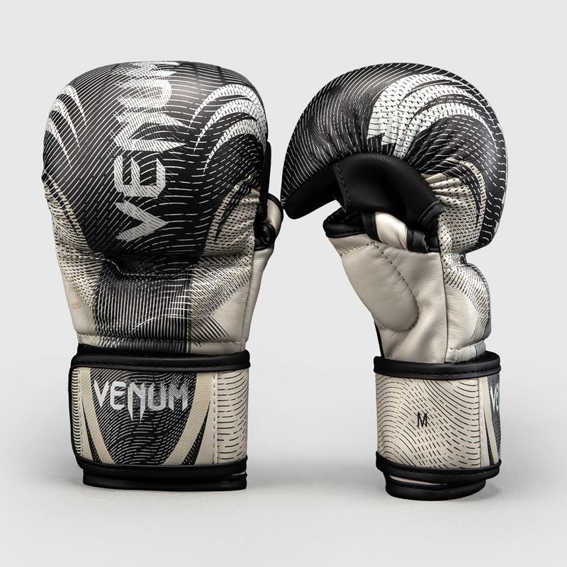 Rękawice sparingowe Venum Galactic 3.0 Sparring off white/black 2