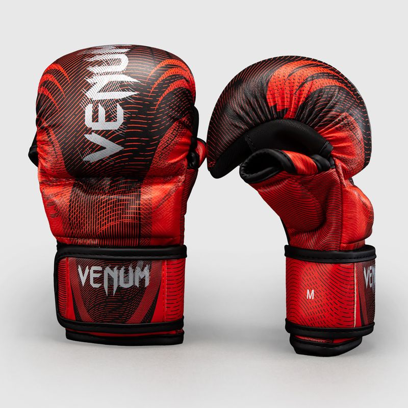 Rękawice sparingowe Venum Galactic 3.0 Sparring red/slver 2