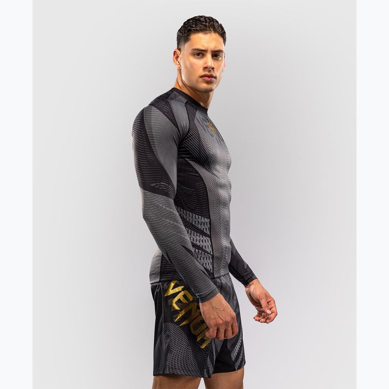 Rashguard męski długi rękaw Venum Galactic 3.0 Rashguard LS black/gold 4