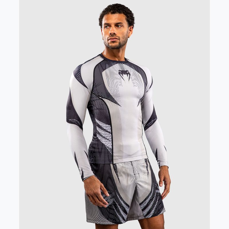Rashguard męski długi rękaw Venum Galactic 3.0 Rashguard LS off white/black 4