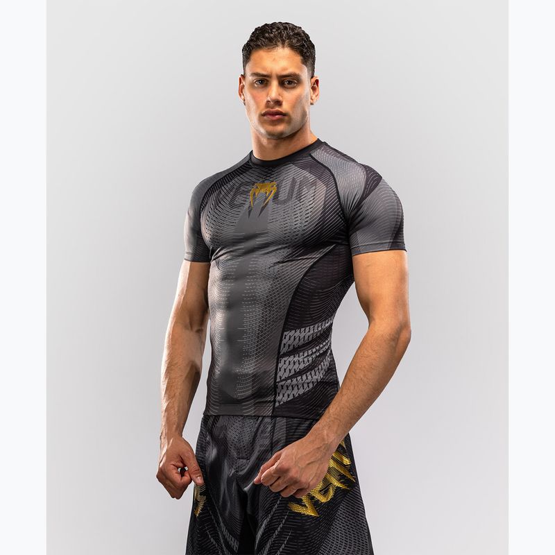 Rashguard męski Venum Galactic 3.0 Rashguard SS black/gold 3