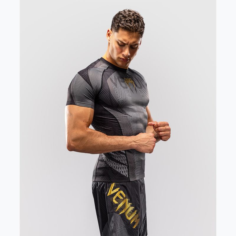 Rashguard męski Venum Galactic 3.0 Rashguard SS black/gold 4