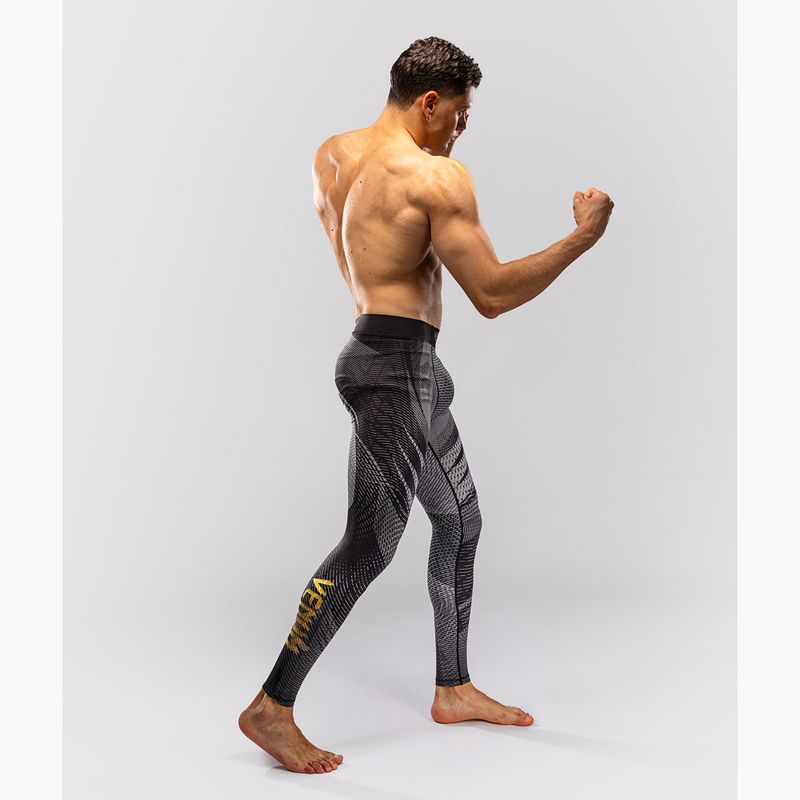 Legginsy treningowe męskie Venum Galactic 3.0 Spats black/gold 4