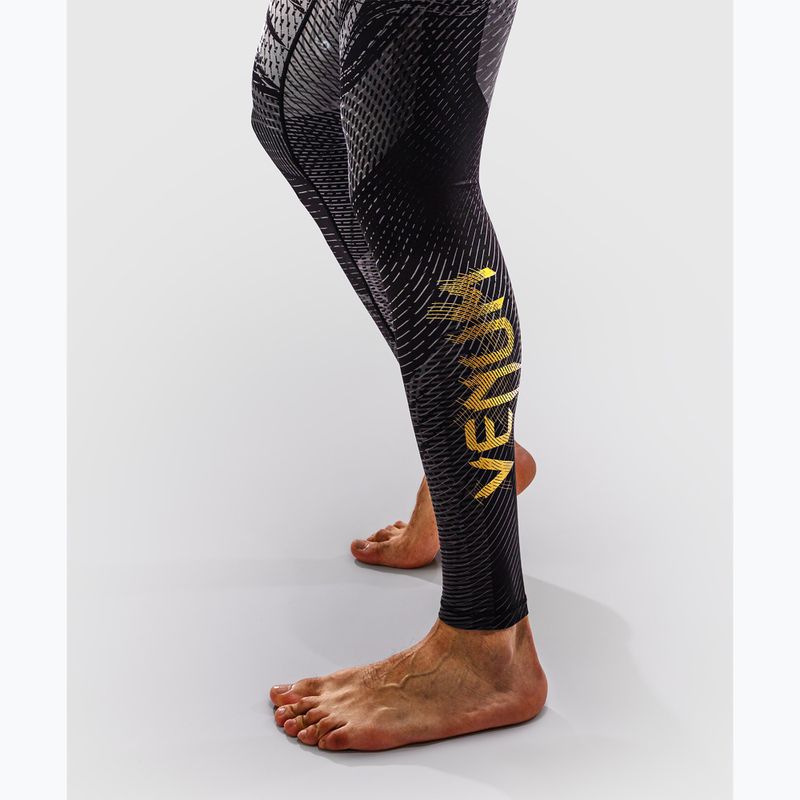 Legginsy treningowe męskie Venum Galactic 3.0 Spats black/gold 6