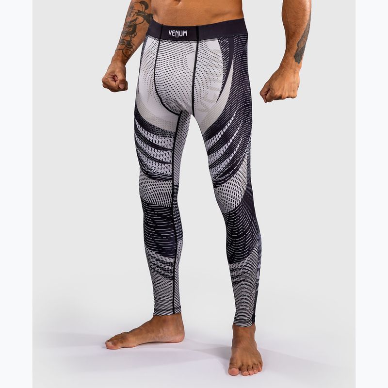 Legginsy treningowe męskie Venum Galactic 3.0 Spats off white/black 4