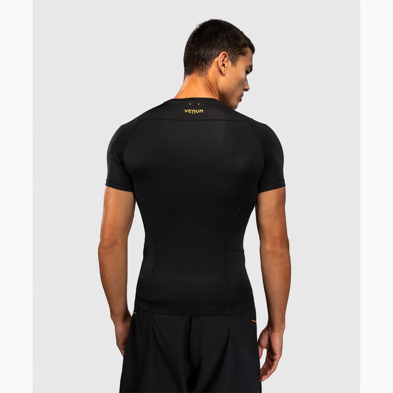 Rashguard męski Venum G-Core Rashguard SS black/gold 3