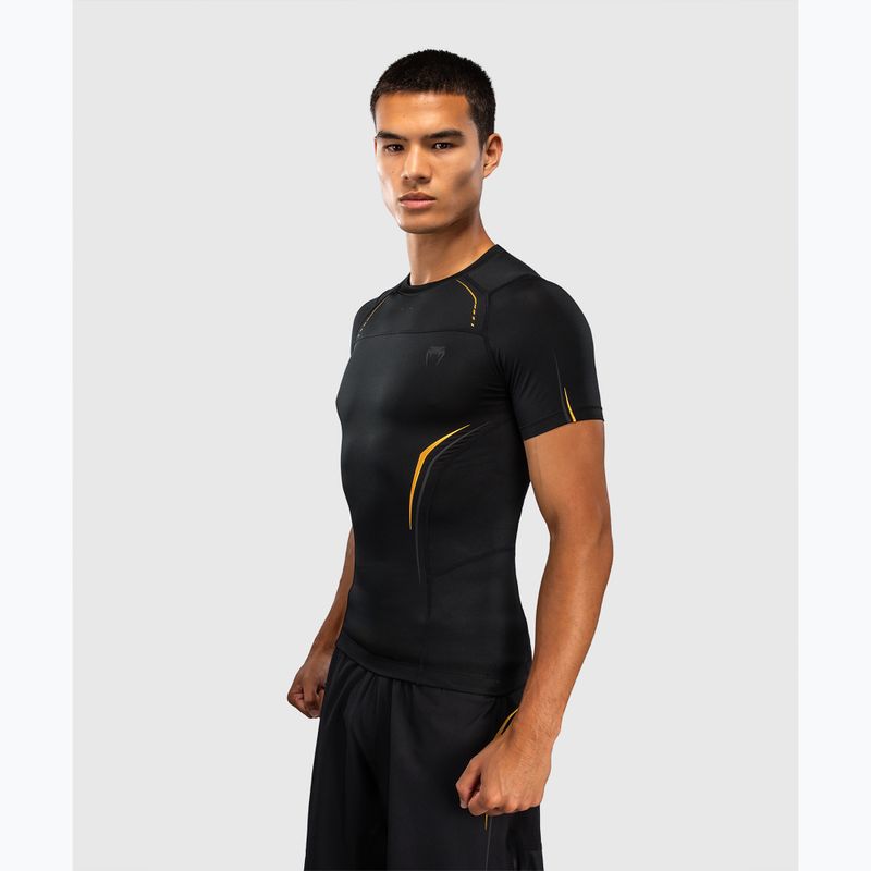 Rashguard męski Venum G-Core Rashguard SS black/gold 4
