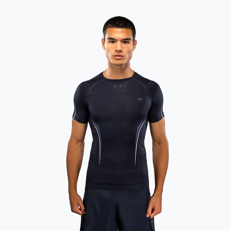Rashguard męski Venum G-Core Rashguard SS navy blue/white
