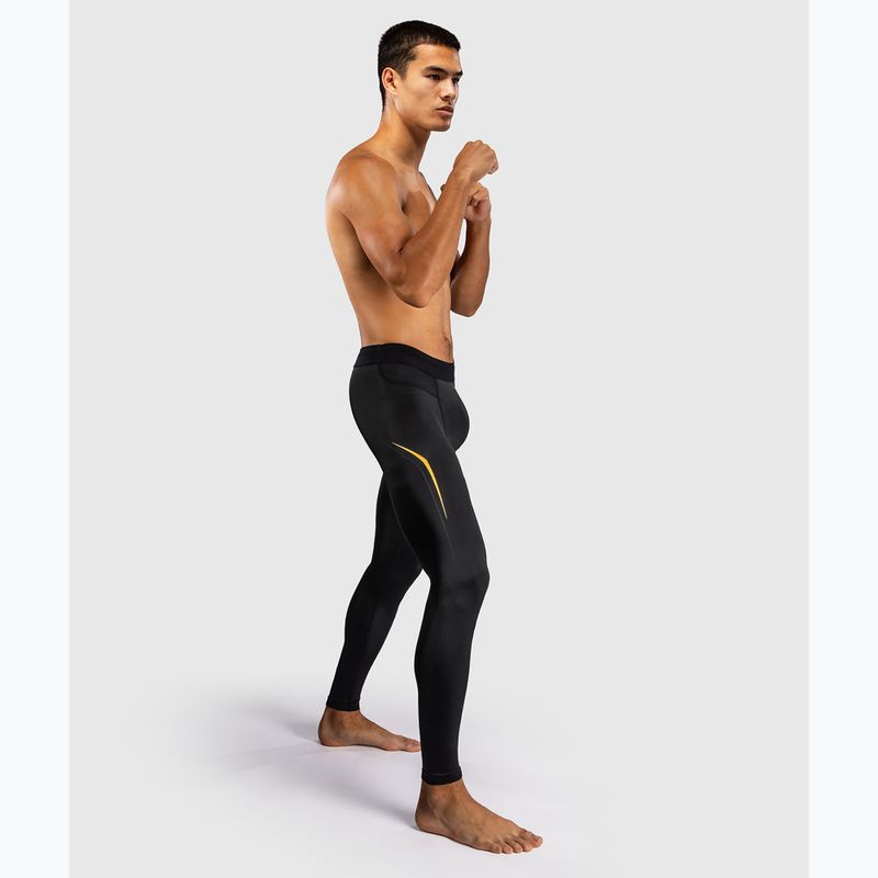 Legginsy treningowe męskie Venum G-Core Spats black/gold 2